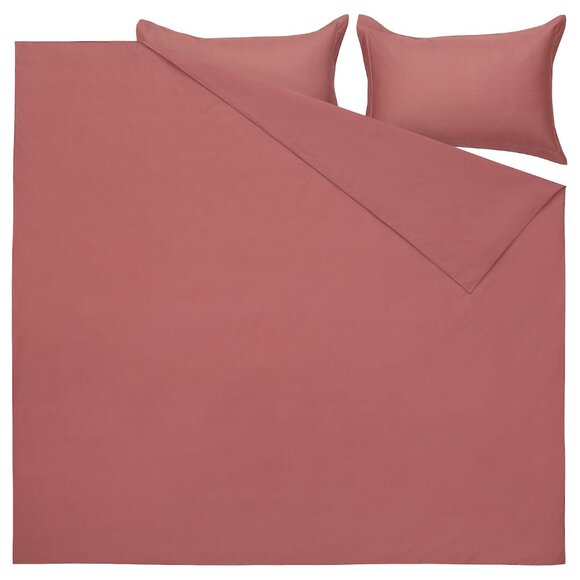 New ! IKEA GRÅPALPMAL Duvet Cover And Pillowcase Full/Queen Rose  Pink - Picture 1 of 4